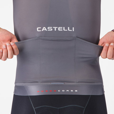 Castelli Maillot Aero Race 8S M/C - smoky gray | S
