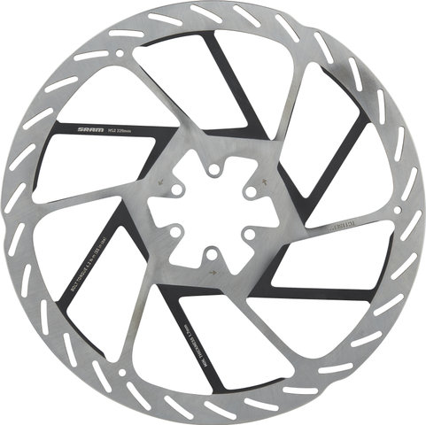 SRAM HS2 6-Loch Bremsscheibe - silver-black/220 mm