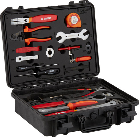 Unior Bike Tools Home Kit 1600HOMEKIT Toolbox - red