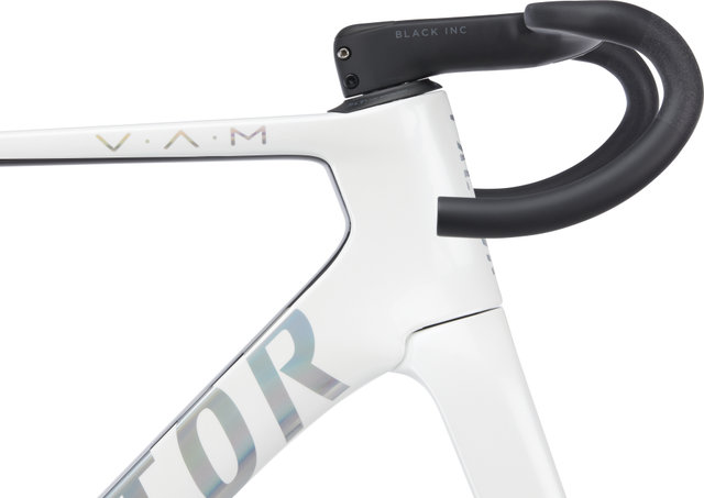 Factor OSTRO V.A.M. Disc T47a Shimano pearl white-chrome Carbon Rahmenkit - pearl white-chrome/54 cm, 110 mm x 38 cm, SB 0 mm