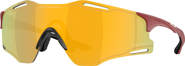 Oakley Cybr Zero Sportbrille - matte iron red | prizm 24k