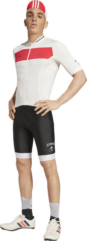 adidas Cycling Maillot Heritage Tempo 3-Stripes - chalk white-pure ruby | S