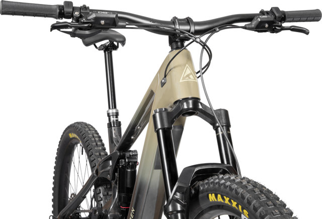 FORBIDDEN Vélo tout-terrain électrique Druid E T4 Carbon 29"/27,5" - sandstorm | S | 29" (avant), 27,5" (arrière) | 160 mm | 44 mm