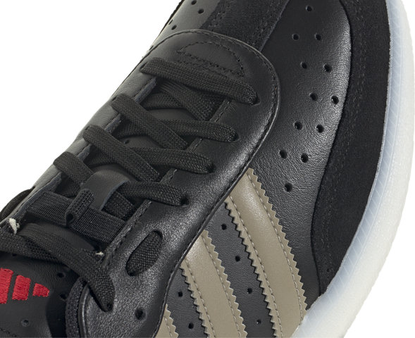 adidas Cycling Velosamba Leather Fahrradschuhe - core black-cyber metallic-pure ruby/41 1/3
