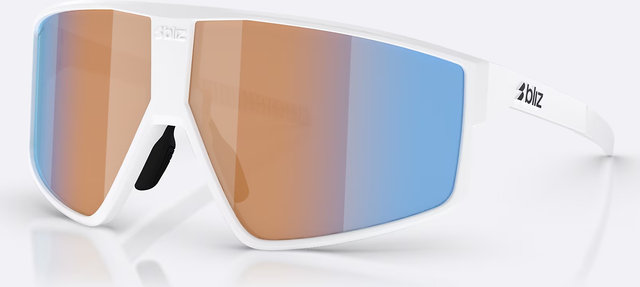 Bliz P002S Sports Glasses - white | nano optics nordic light coral-orange-blue multicolor