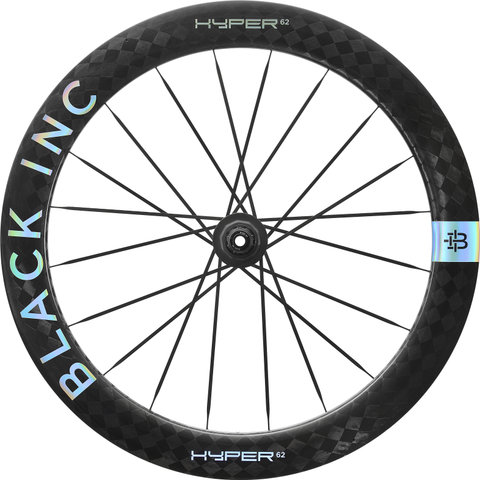Black Inc Hyper 62 Carbon Disc Center Lock 28'' Laufradsatz - textreme glossy clearcoat | Non Boost | 28" | Non Boost | 100 mm | SRAM XDR | 142 mm