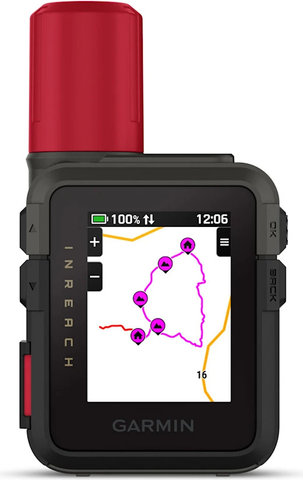 Garmin inReach Mini 3 Plus Satelliten-Kommunikationsgerät - schwarz-rot