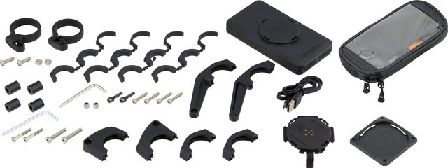 SKS Compit+ Smartphone Mount w/ +Com/Unit Power Bank & Com/Smartbag - black