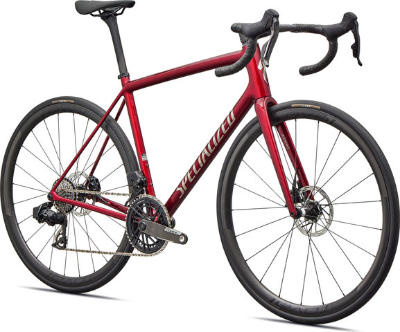 Specialized Aethos Pro AXS Carbon 28" Rennrad - gloss red sky-chrome | 165,0 mm | 50 mm | XS | 28"