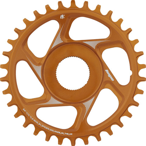 Hope R22 Spiderless Direct Mount E-Bike Kettenblatt für Shimano EP8/E8000 - orange/34 Z