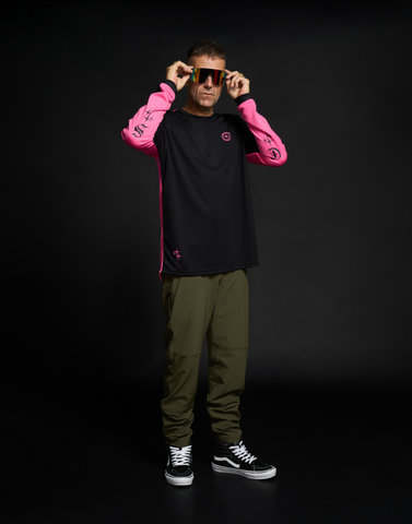 Loose Riders C/S 2 Tone Long Sleeve Jersey - pink/M