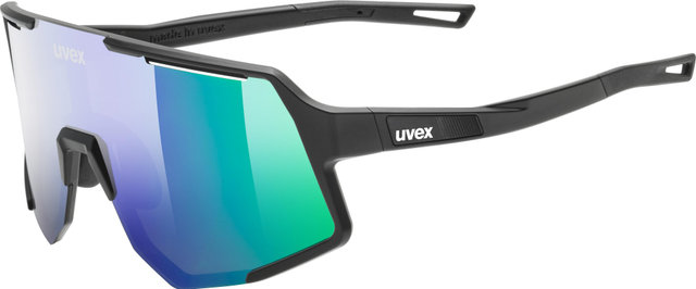 uvex sequenze Brille - black matt | mirror green