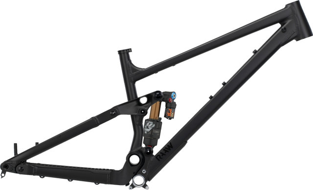 RAAW Mountain Bikes Jibb 29" Rahmenkit Fox Float X2 Factory mit Essentials Kit - matt black | 135 mm | L | 12 mm Steckachse