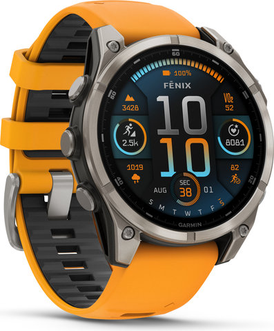 Garmin fenix 8 AMOLED Sapphire Titanium GPS 47 mm Multisport Smartwatch - graphit-titanium