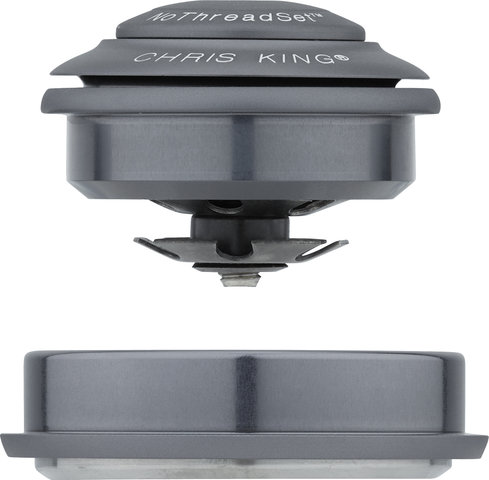 Chris King Juego de dirección InSet i2 ZS44/28,6 - ZS56/40 GripLock - matte slate/1 1/8" - 1,5" tapered/ZS44/28,6 - ZS56/40
