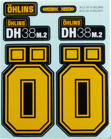 ÖHLINS DH38 m.2 sticker set - yellow