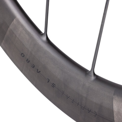 Syncros Rueda Capital SL Aero 80 Carbon Disc Center Lock 28" - black mate | 28" | 142 mm | Non Boost | Shimano carretera | sólo rueda trasera | sólo rueda trasera