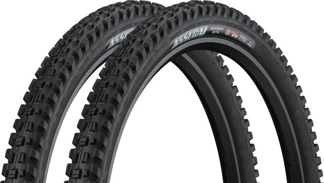 Maxxis Assegai 3C MaxxGrip Downhill WT TR 29" Faltreifen 2er Set - schwarz/29 "/63 mm/63-622/2.5 "