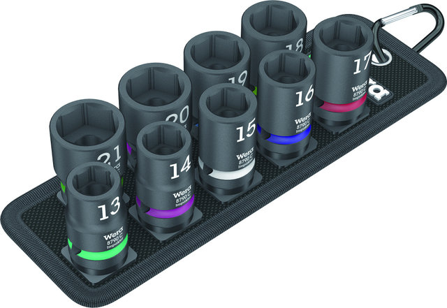 Wera Belt C Impaktor 1 Socket Wrench Insert Set - black-green