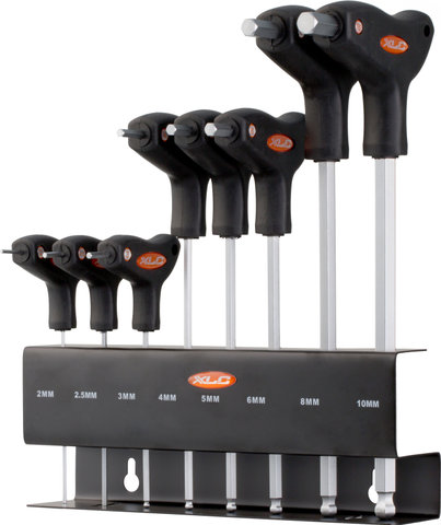 XLC T-Shape TO-S32 Hex Tools Set - black-silver