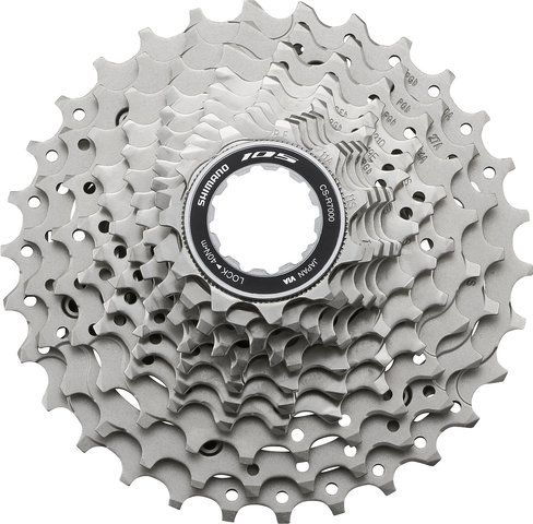 Shimano 105 Kassette CS-R7000 + Kette CN-HG601 11-fach Verschleißset - silber/116/11-30