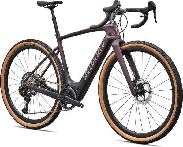 Specialized Vélo électrique Gravel Turbo Creo 2 Expert Di2 Carbone 28" - satin nebula metallic-bordeaux metallic dry impasto-desert metallic | 170,0 mm | 28" | S | 55 mm