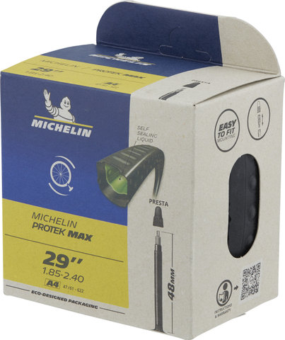 Michelin Cámara de aire A4 Protek Max für 29" - universal/47-622 a 61-622/Válvula Presta (SV)/29 x 1,85-2,4 SV 48 mm/48 