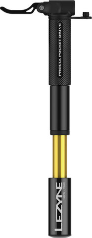Lezyne Mini pompe Presta Pocket Drive - noir-doré