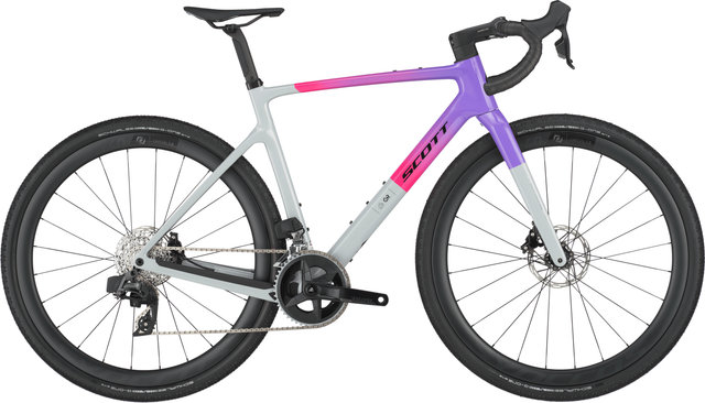 Scott Addict Gravel 20 Carbon 28" Gravel bike - narwal grey-fade purple/28"/M