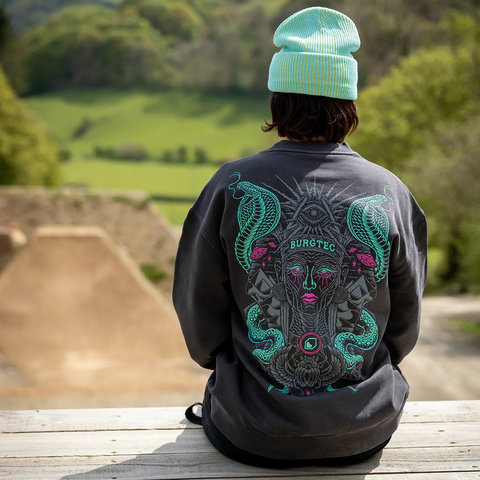 Burgtec Suéter Desert Queen Faded - black/M