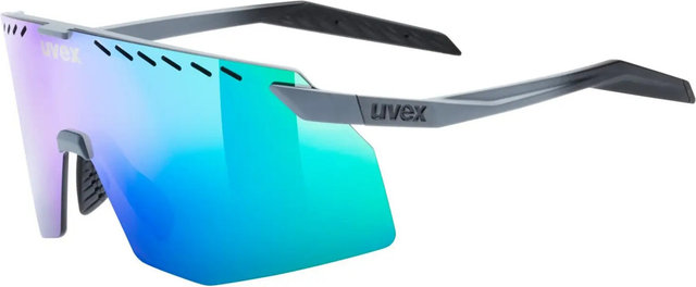 uvex pace stage S CV sports glasses - grey matte | mirror green