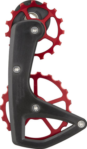 CeramicSpeed Sistema de engranajes OSPW RS 5-Spoke para SRAM RED AXS / Force AXS - red/15 dientes (rueda guía), 19 dientes (rueda tensora)
