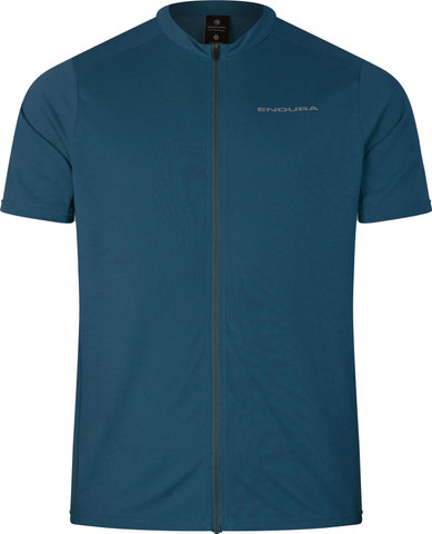 Endura Loop S/S Zipped Trikot - barra blue/M
