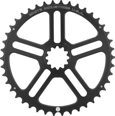 White Industries Plato VBC externo - black/42 