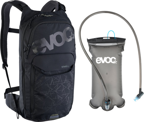 evoc Mochila Stage 6 + bolsa de agua 2 L - black/6000 