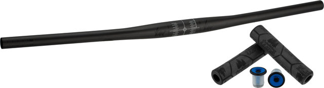 tune Set de manillar MTB Flatbar Carbon - negro-azul | 780 mm | 780 mm