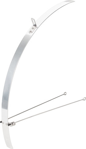 CONTEC Juego de guardabarros Flat Fender RD+RT - plata | 32 
