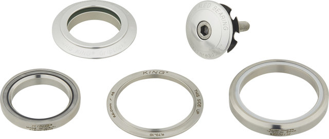 Chris King DropSet 5 IS42/28,6 - IS52/40 GripLock Steuersatz - silver/1 1/8" - 1,5" tapered/IS42/28,6 - IS52/40