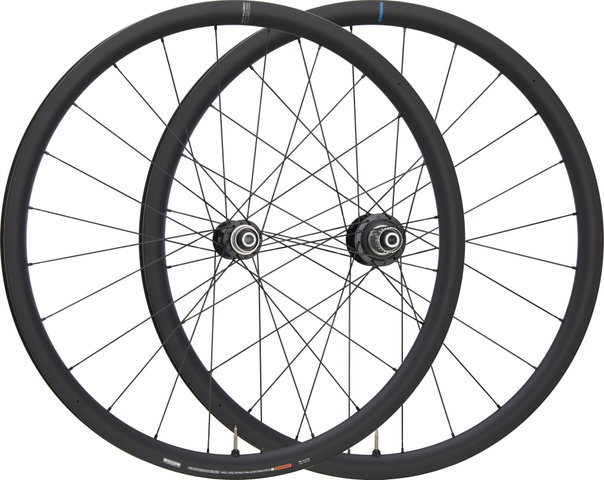 Shimano Juego de ruedas WH-RX880-TL Disc Center Lock Carbon 28" - negro/142 mm/100 mm/28"/Shimano carretera de 12 velocidades/100 mm/Shimano carretera 12 velocidades/100 mm/142 mm