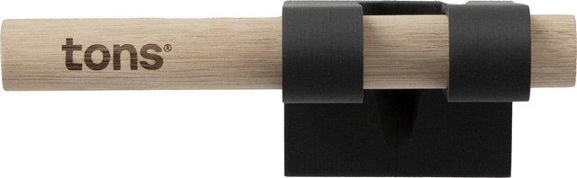 Tons Soporte de pared vertical para bicicletas - natural oak/38 mm