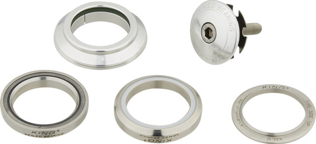 Chris King DropSet 4 IS42/28,6 - IS42/30 GripLock Steuersatz - silver/1 1/8"/IS42/28,6 - IS42/30