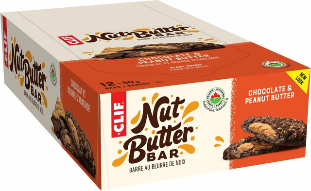 CLIF Bar Barres Énergétiques Nut Butter - 12 Pièces - chocolate peanut butter | chocolate peanut