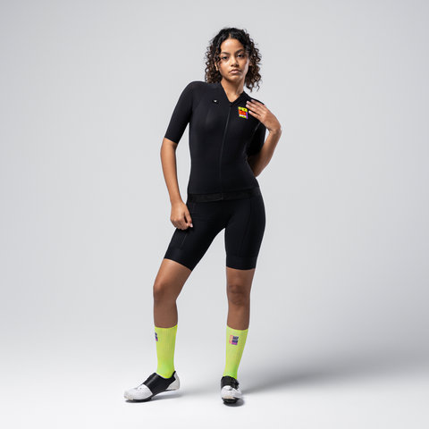 GOBIK CX Solid Unisex S/S Trikot High Key Edition - hk black/M
