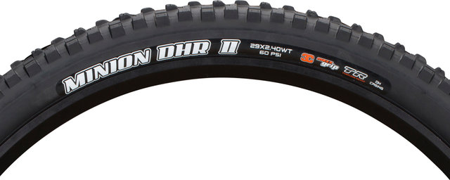 Maxxis Pneu pliable Minion DHR II 3C MaxxGrip Downhill WT TR 29" emb. atelier - noir/61 mm/2.4 /29 /61-622 Maxxis Pneu pliable Minion DHR II 3C MaxxGrip Downhill WT TR 29" emb. atelier - noir/61 mm/2.4 /29 /61-622