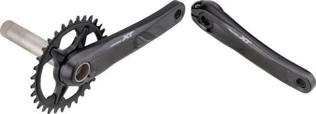 Shimano Juego de bielas Deore XT FC-M8100 Hollowtech II - Embalaje de taller - negro/170,0 mm