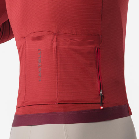 Castelli Espresso 2 L/S Jersey - garnet | M