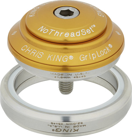 Chris King DropSet 2 IS42/28.6 - IS52/40 GripLock Headset - gold/1 1/8" - 1,5" tapered/IS42/28,6 - IS52/40