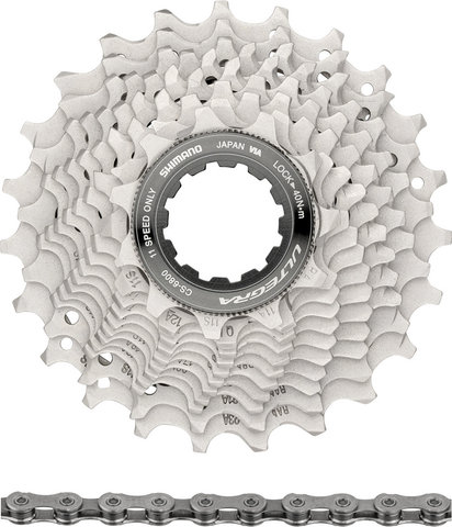 Shimano Set de desgaste cassette Ultegra CS-6800 + cadena CN-HG701 11 veloc. - plata/11-23