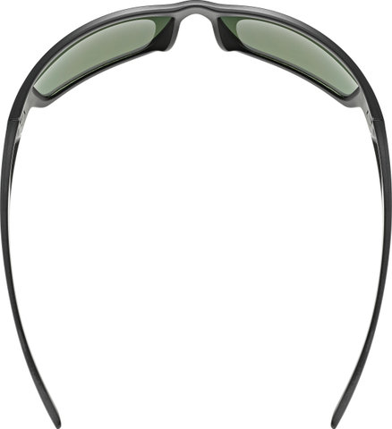 uvex sportstyle 230 glasses - black matte | mirror green