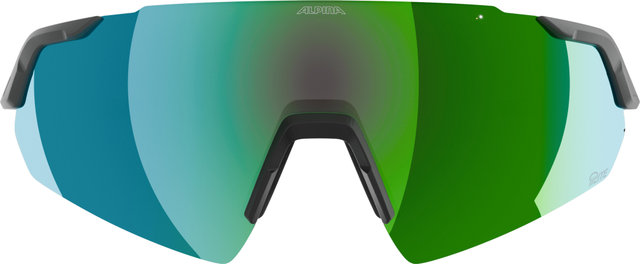 Alpina Turbo Air Q-Lite Sports Glasses - midnight grey matt | mirror green